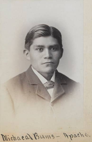 Mike Burns at Carlisle Indian School