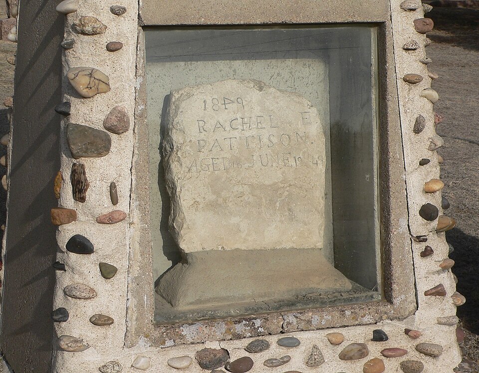 Rachel Pattison grave at Ash Hollow Cemetery