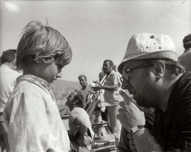 Sergio Leone on the set of Once Upon a Time in the West