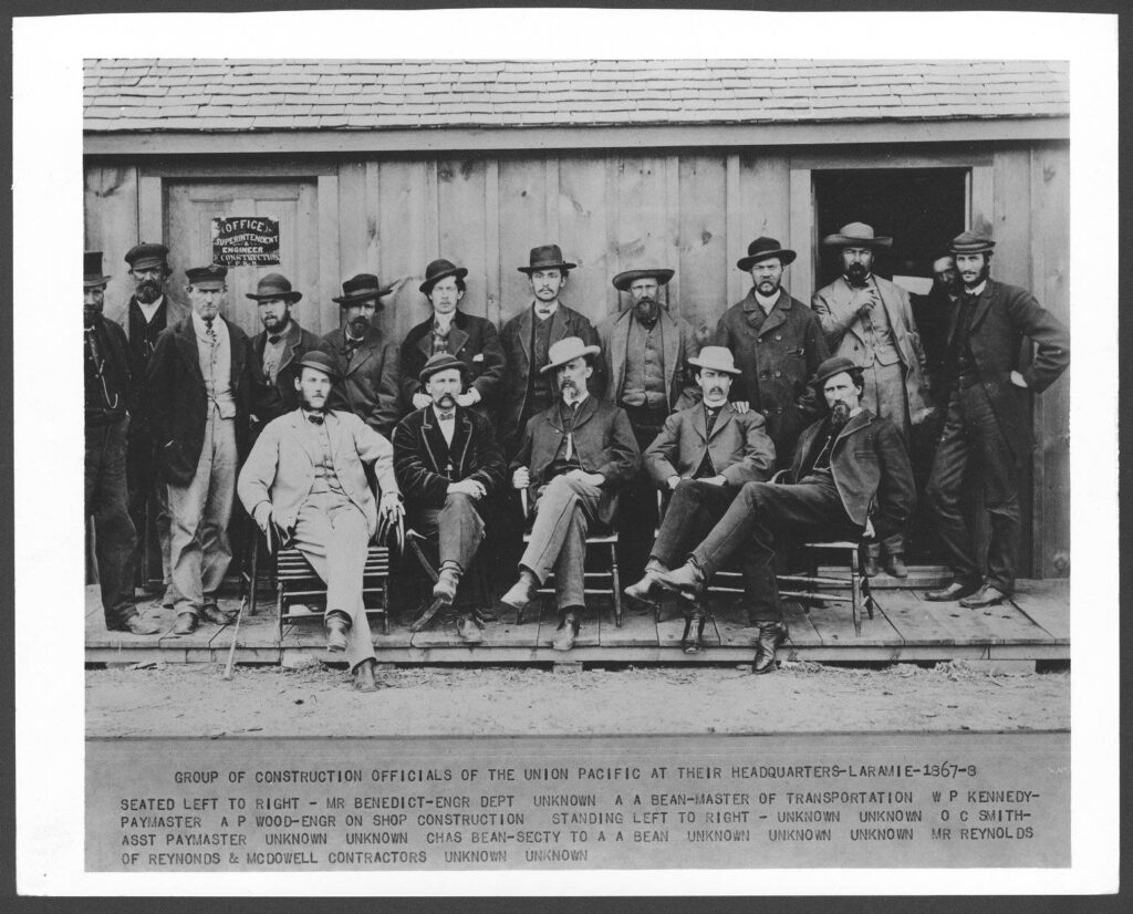 UP officials at Laramie, 1867