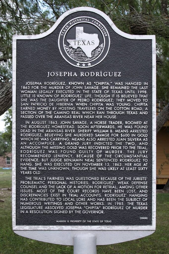 chipita rodriguez historical marker