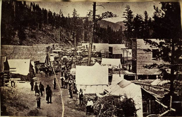 early deadwood mining camp