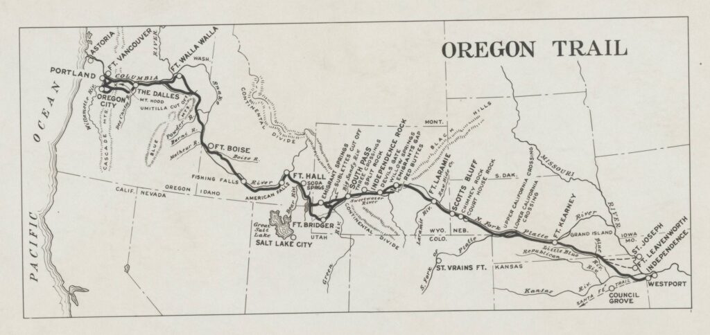 oregon trail map