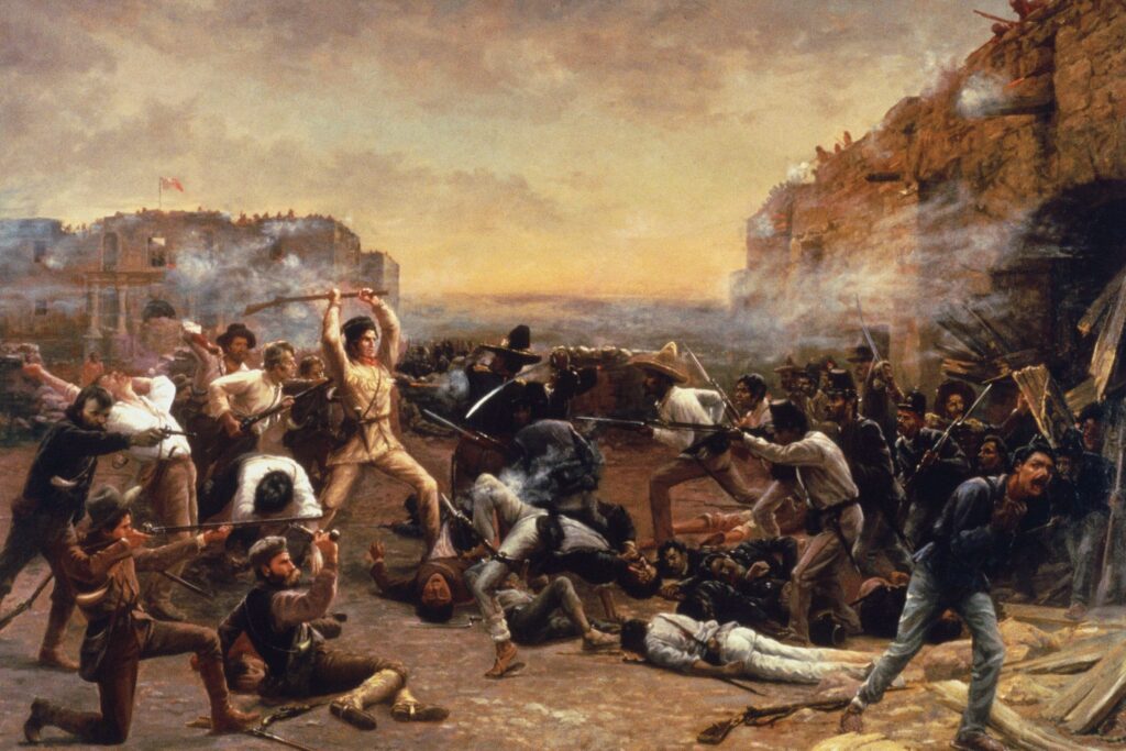 the alamo battle depiction